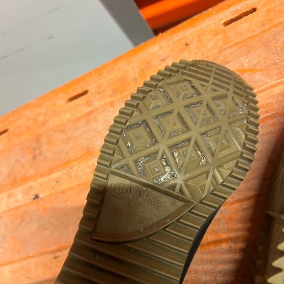 Converse Chuck Taylor Hi Top Leather Hollis 132387C Mens 10 W12 Black Sneaker - Picture 11 of 16